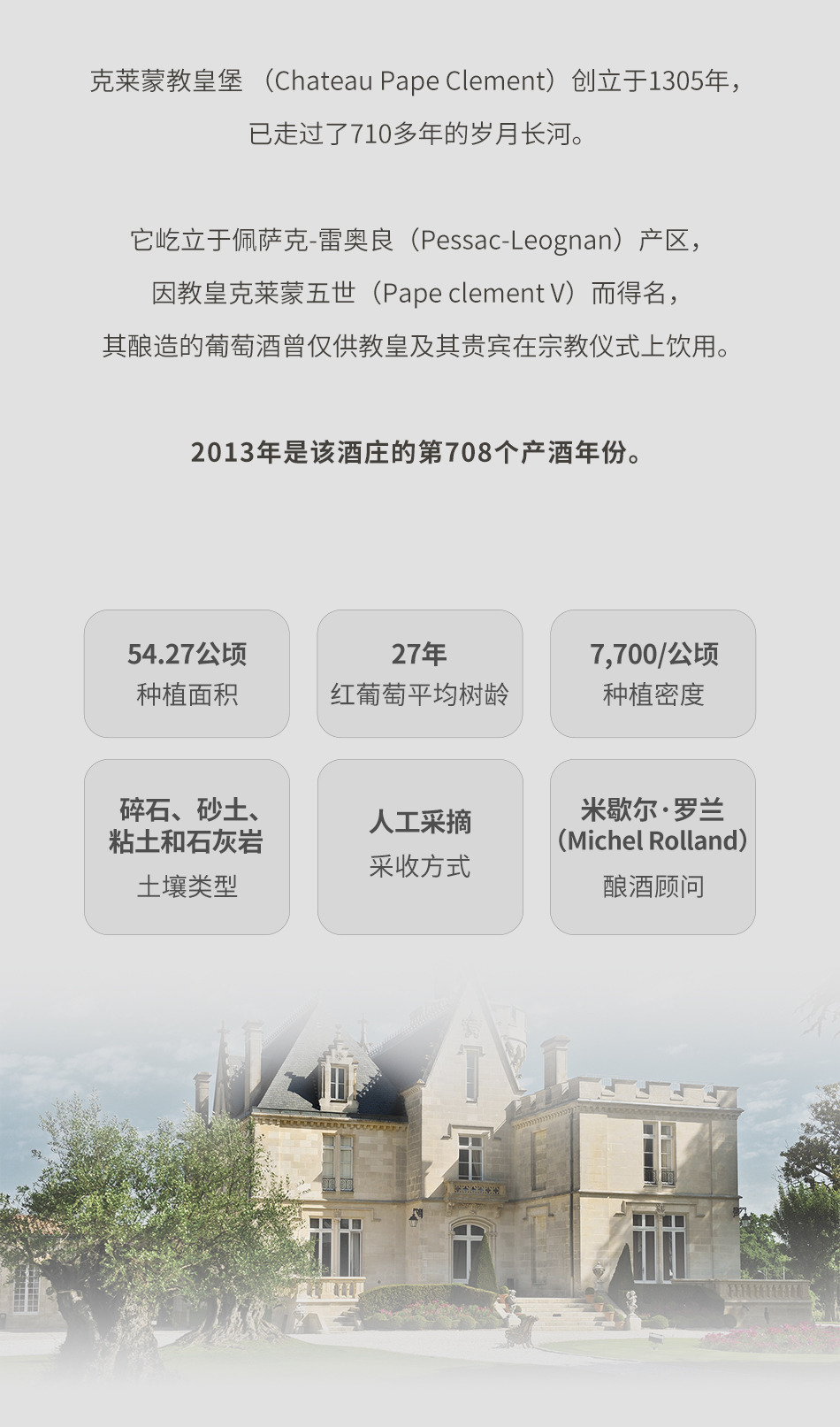 2013年克莱蒙教皇堡红葡萄酒